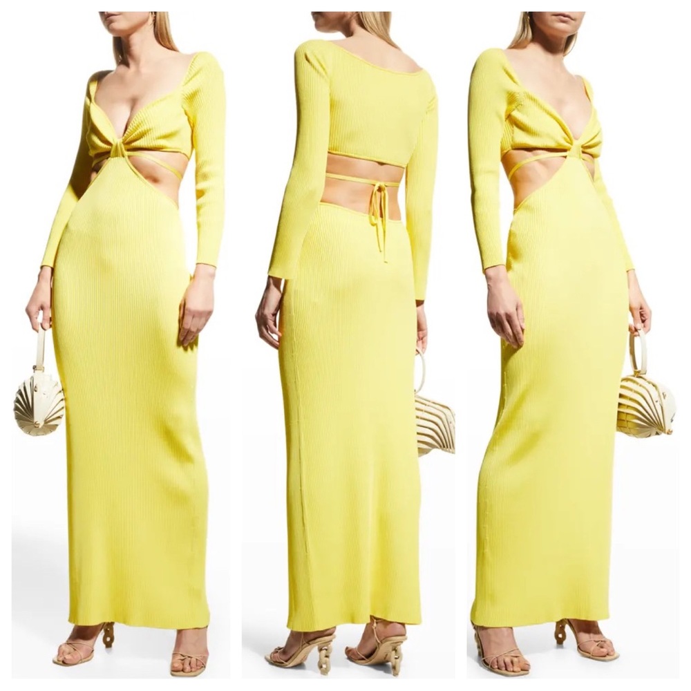 CULT GAIA Enzo Strappy Cutout Knit Maxi Dress - Picture 5 of 5
